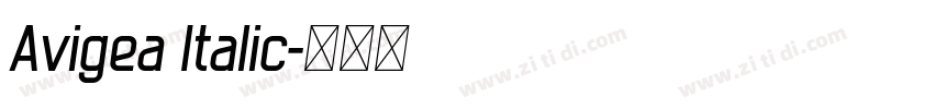 Avigea Italic字体转换